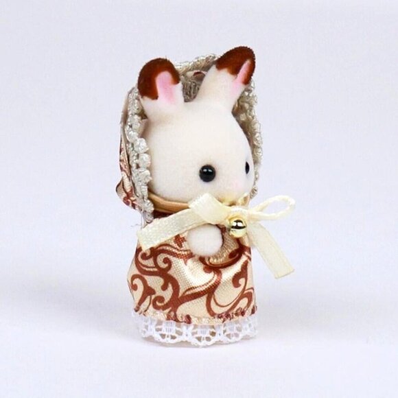 Calico Critters Sylvanian Families C-74 Chocolate Rabbit Baby - Anniversary Ed - Picture 4 of 7